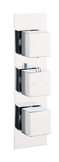 NOW VOSSEN THREE OUTLET CONCEALED THERMOSTATIC SHOWER VALVE CHRO