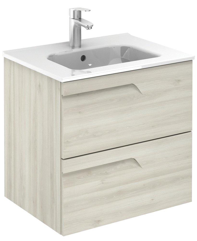 BRAVA NATURE WHITE 60 VANITY UNIT & SLIM BASIN