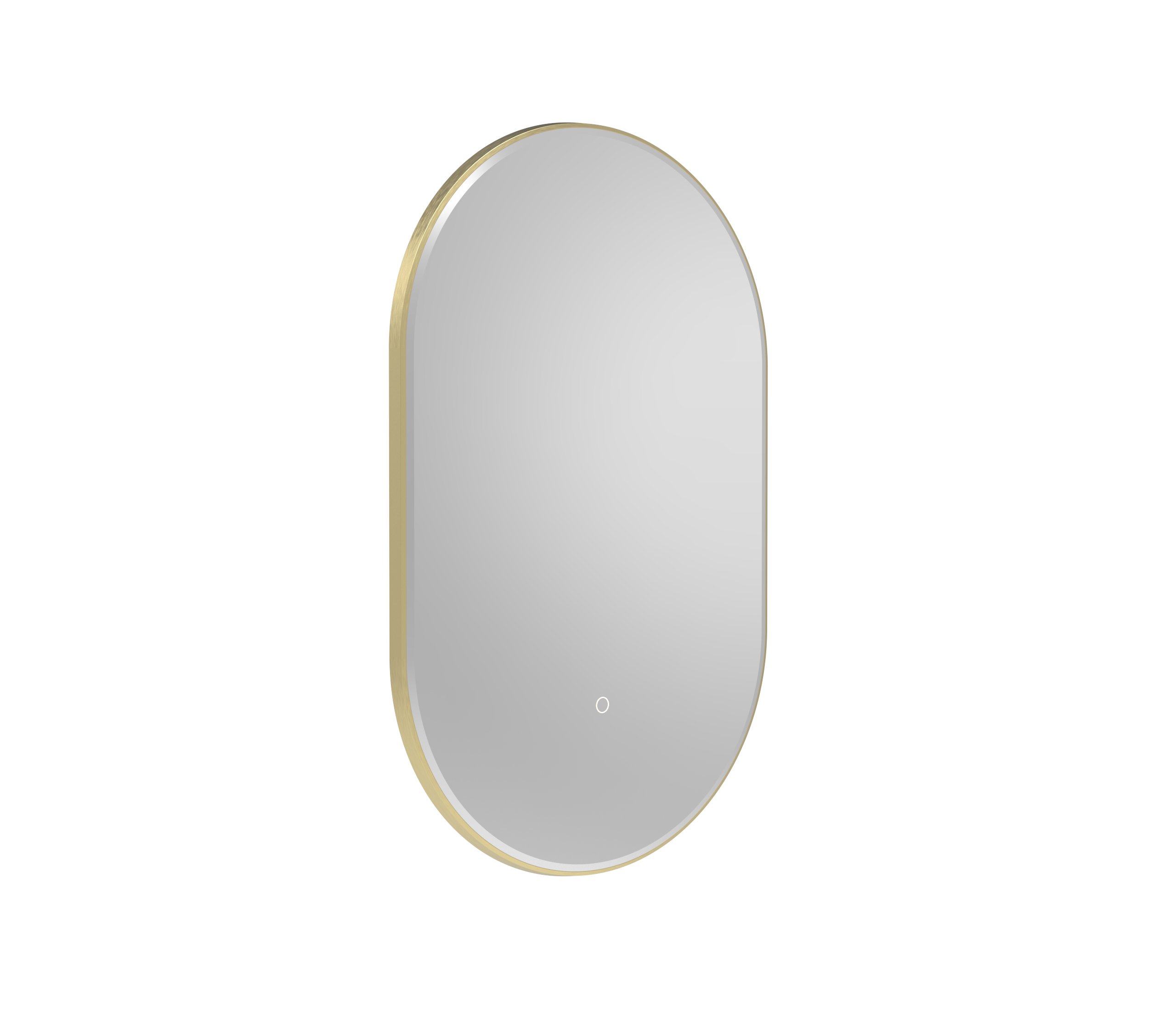 OXYGEN MIRROR - PILL 500X800 - BRASS
