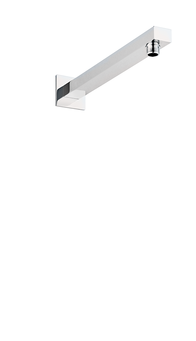 NOW RECTANGLE WALL ARM 300mm CHROME