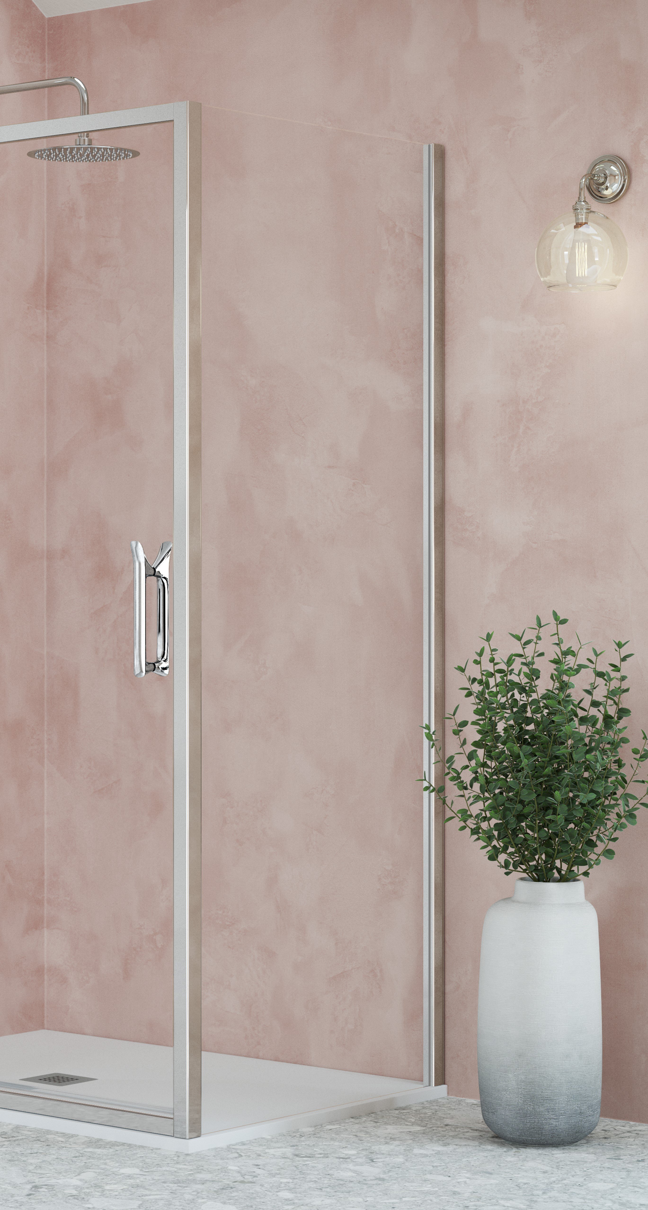 FLAIR ETO SIDE PANEL 900MM CHROME