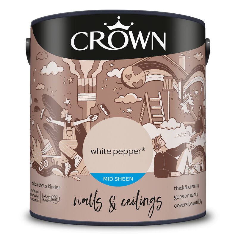 CROWN CR MID SHEEN WHITE PEPP 2.5L