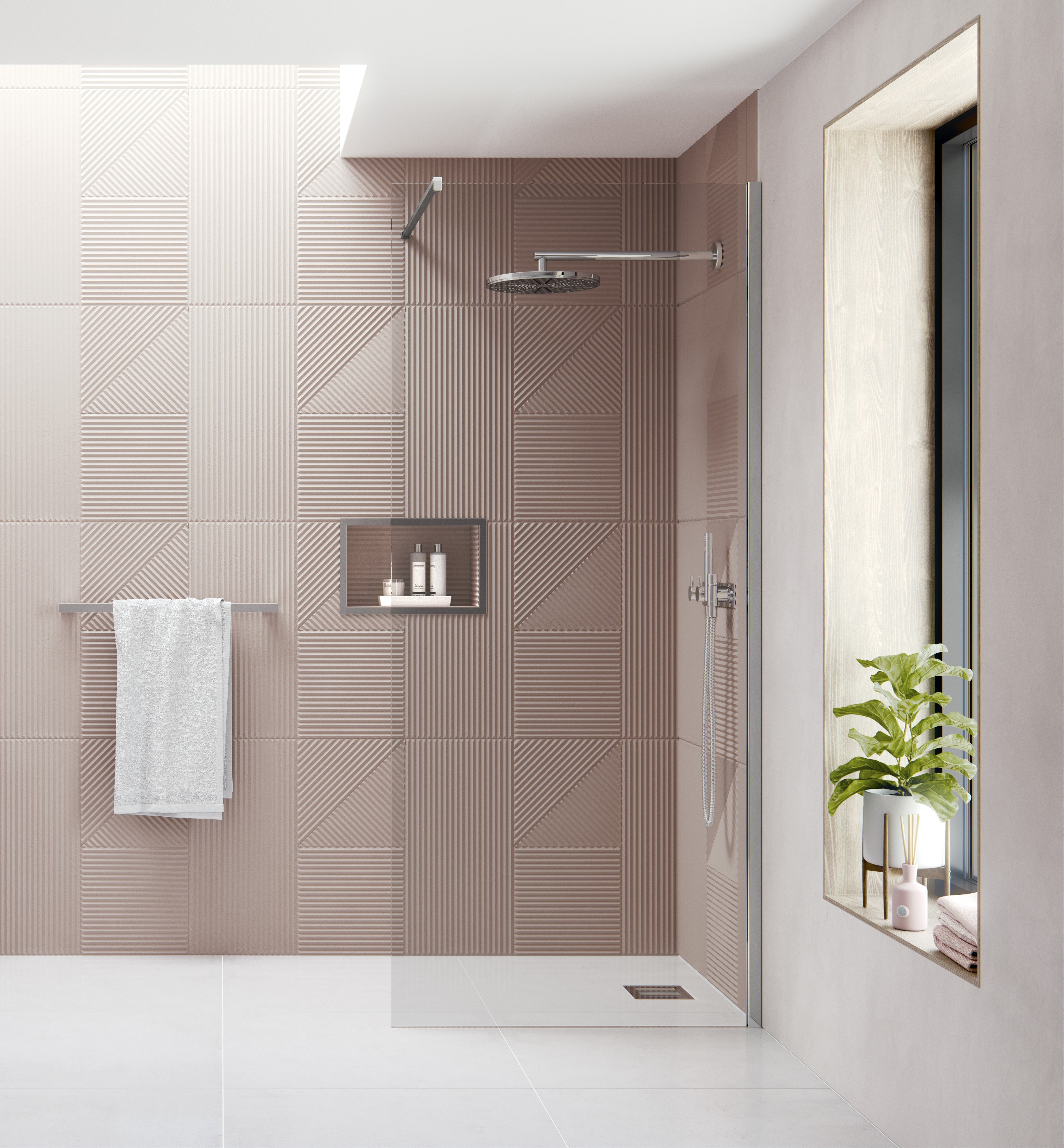 FLAIR AYO 8MM MODULAR WETROOM 1000MM SILVER COMPLETE