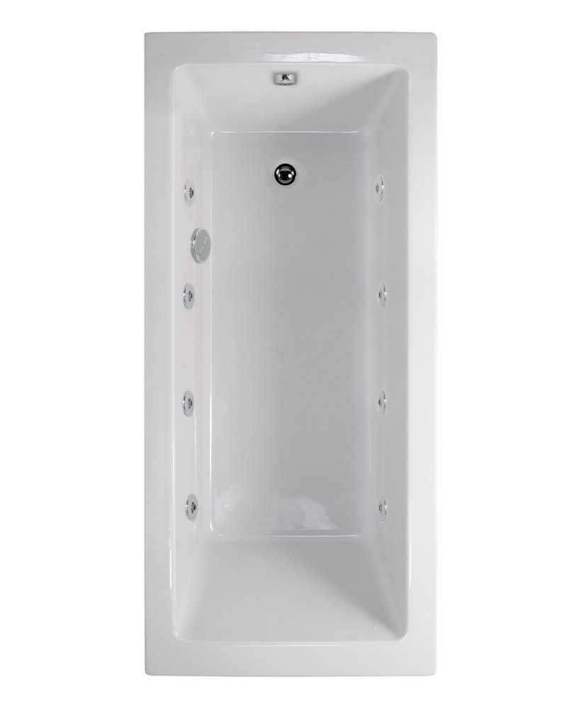 PACIFIC ENDURA 1700X700MM SINGLE ENDED 8 WHITE JET WHIRLPOOL BATH