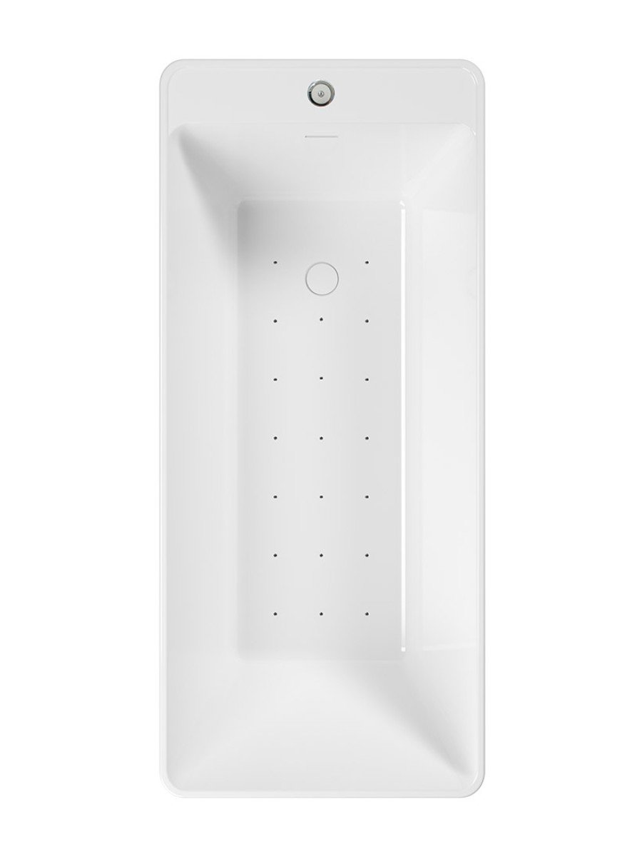 SEREN 1700x750mm Freestanding Air Jet System Whirlpool Bath White