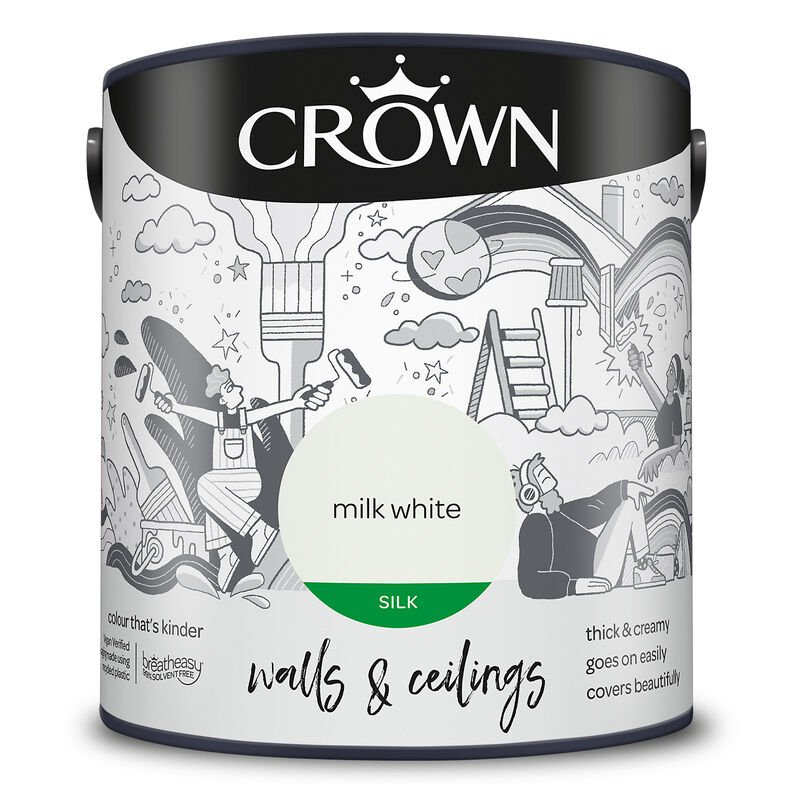 CR SILK EMULSION MILK WHITE 2.5L