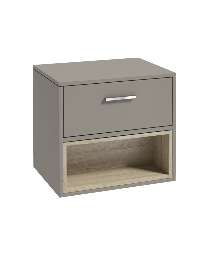 MALMO 60CM COUNTERTOP BASIN KHAKI MATT - CHROME HANDLE