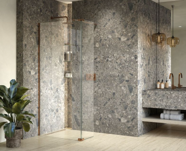 FLAIR AYO 8MM MODULAR WETROOM 1200MM COUNTRY BRONZE COMPLETE
